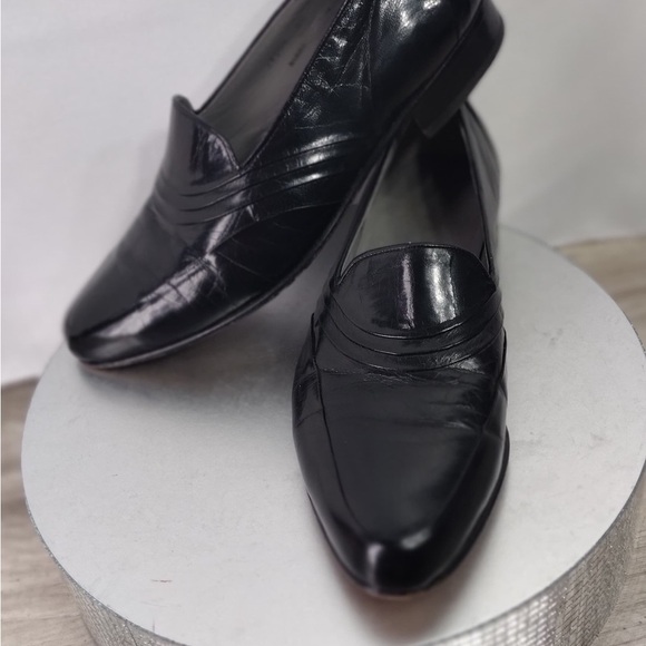 Fkorshiem Black Leather Loafers size 8.5 pre owned good condition Florsheim Shoes Womens 10 D Moc Toe Loafers 60049 Black  main image 2